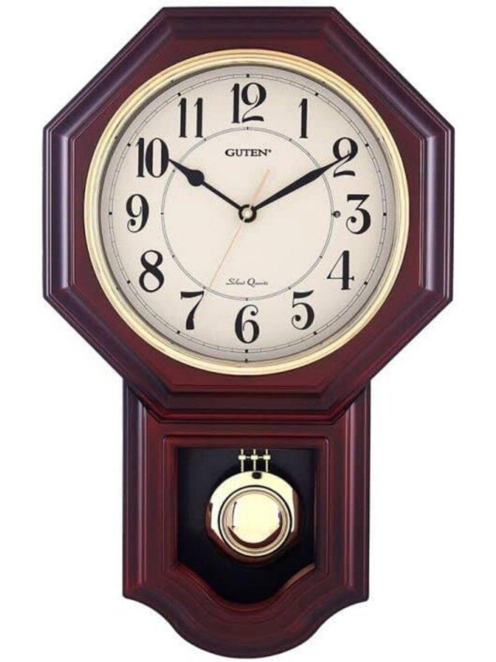 Elegant Pendulum Wall Clock with Westminster Chimes - Battery Operated Home